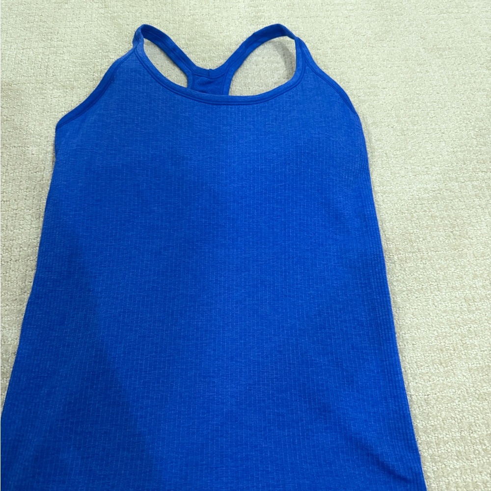 Blue Racerback Tank Top (12) Lululemon